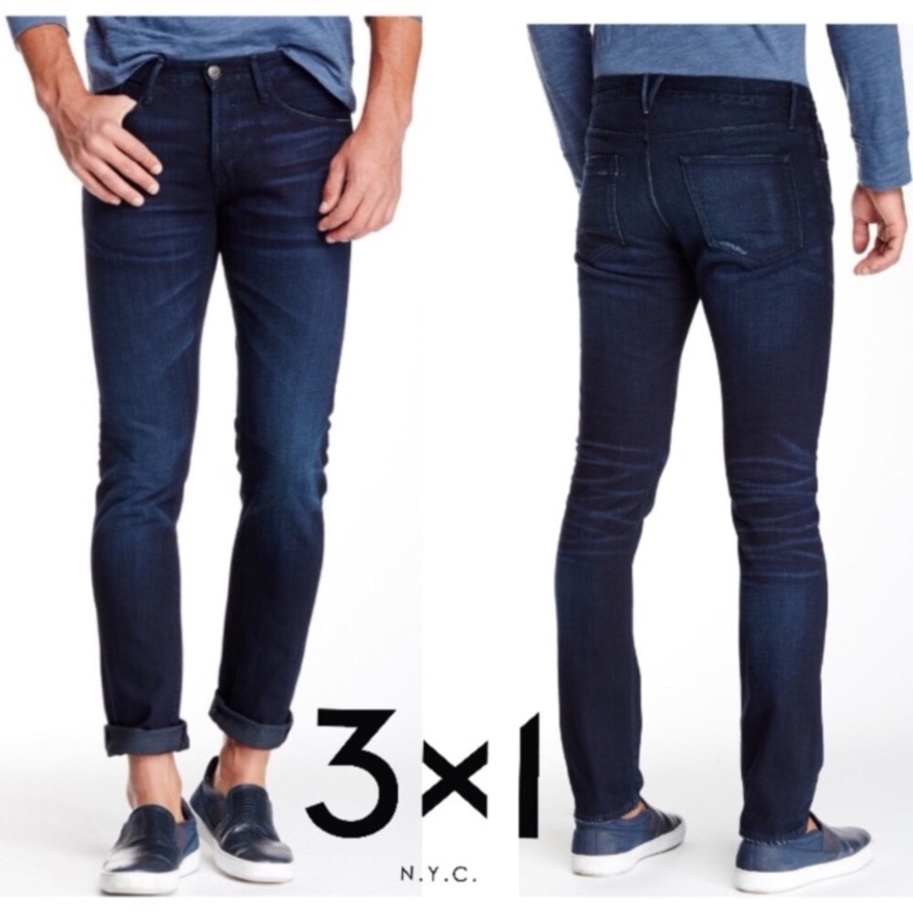 3×1 NYC Jeans M3 Slim Straight LUNAR Salvage